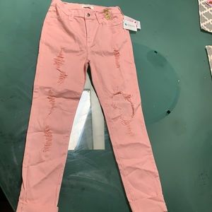 New pink stretchy skinny  jeans